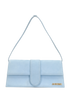 Le Bambino Long, &pound;280, Handbags, Light Blue, Suede, Front view